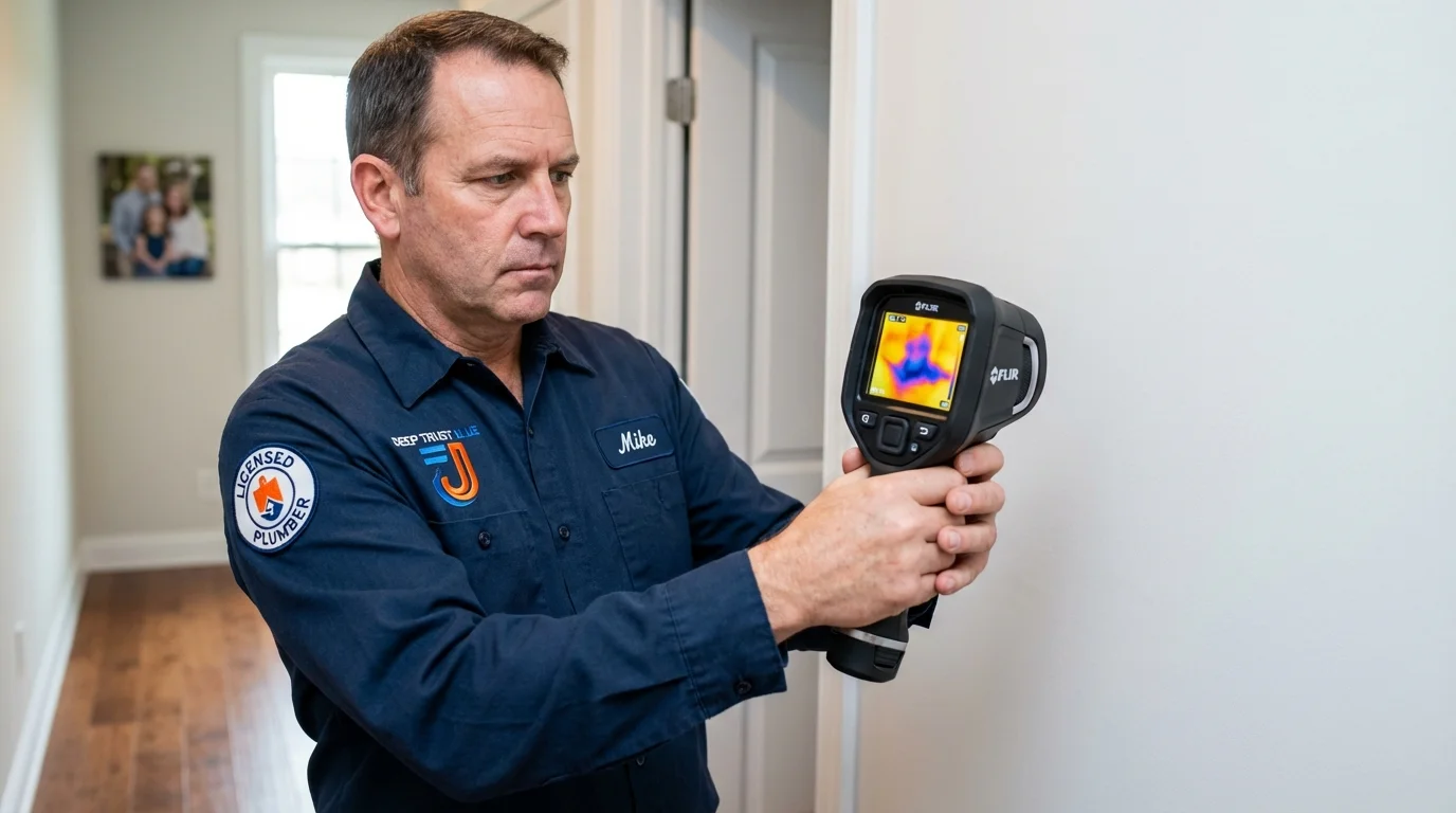 Thermal imaging leak detection by Johns Plumbing LLC in Montgomeryville